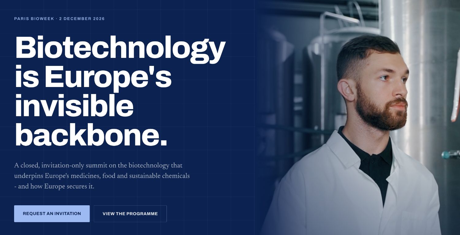 European Bioresilience Summit: Biotechnology is Europe's invisible backbone